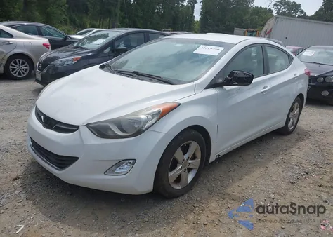 2012 Hyundai Elantra Gls from USA, damaged, VIN 5NPDH4AE3CH113864